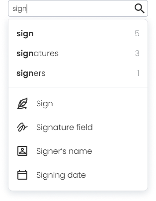 Soda PDF advanced search
