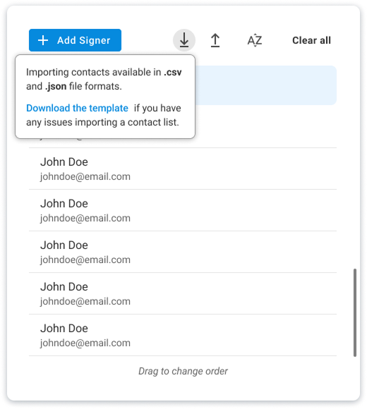 Previous version of signer management