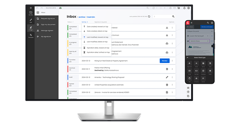 E-Sign-Home E-Sign available cross-platform